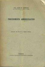 Procedimento amministrativo.Estratto