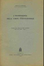 L' indipendenza della corte costituzionale. Estratto