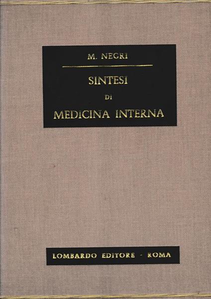 Sintesi di Medicina Interna - Maurizio De Negri - copertina