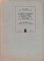 Estratto dalla: Rivista di Diritto civile. Anno XIX - 1973 - n. 3 - Parte seconda