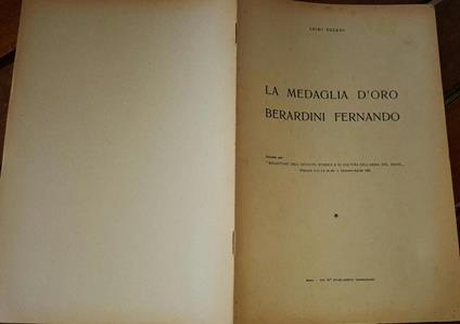 La medaglia d'oro Berardini Fernando - Luigi Susani - copertina