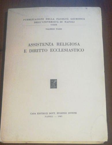 Assistenza religiosa e diritto ecclesiastico - Valerio Tozzi - copertina