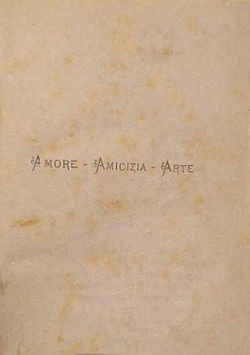 Amore - Amicizia - Arte - Giovanni Faldella - copertina