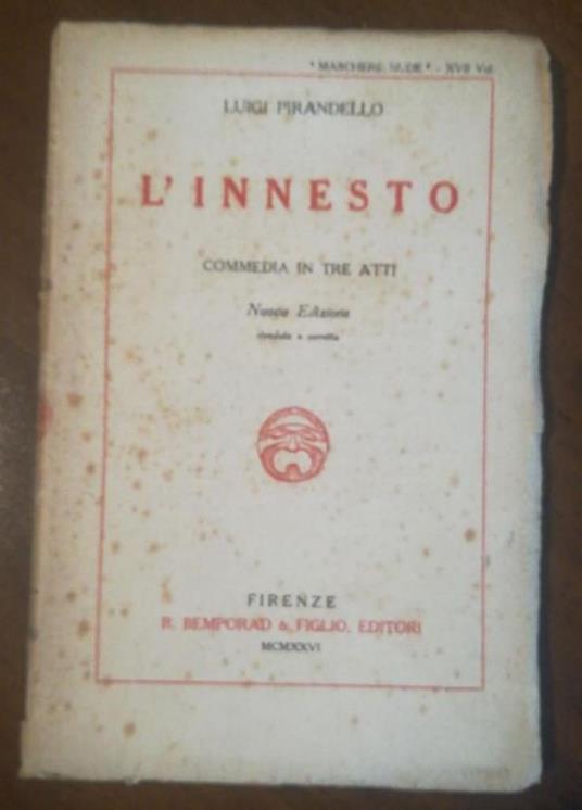 L' Innesto - Luigi Pirandello - copertina