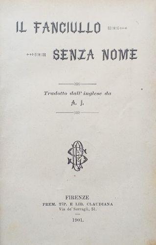 Il fanciullo senza nome - E. E. Green - copertina
