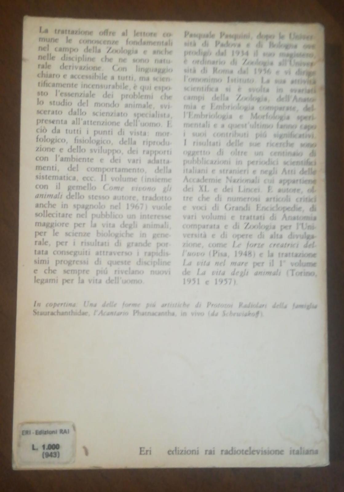 Elementi Di Zoologia
