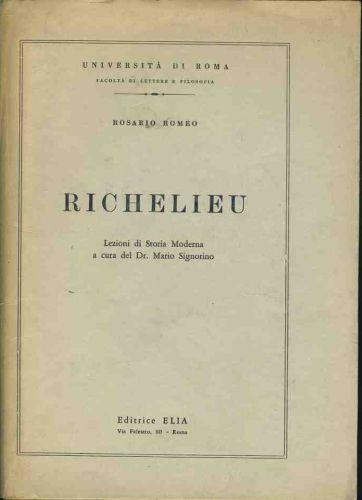 Richelieu - Rosario Romeo - copertina