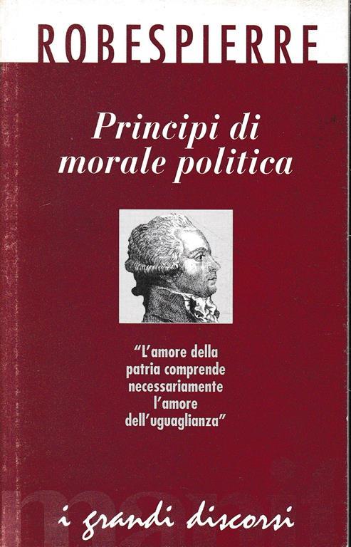 Principi di morale politica - Robespierre - copertina