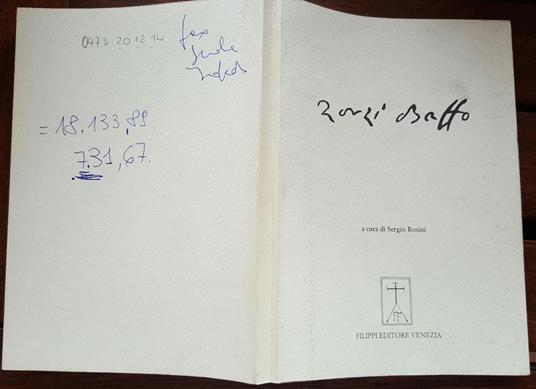 Zorzi Baffo - copertina