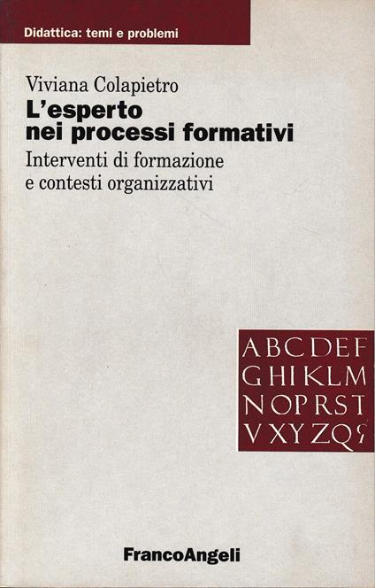 L' esperto nei processi formativi. Interventi di formazione e contesti organizzativi - copertina