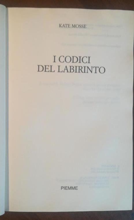I Codici del Labirinto - Kate Mosse - 2