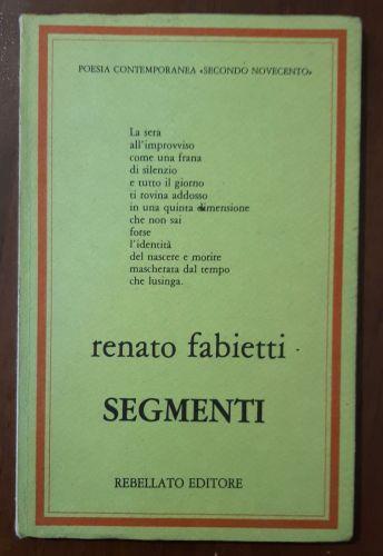 Segmenti - Renato Fabietti - copertina