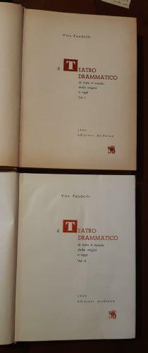 Il Teatro Drammatico Compagni Della Vostra Vita Volume I Volume II - Vito Pandolfi - copertina