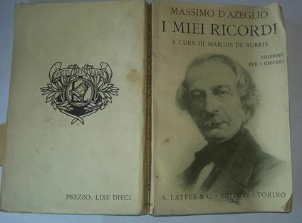 I miei ricordi - Massimo D'Azeglio - copertina