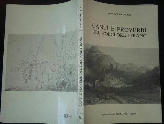 Canti e proverbi del folclore Itrano - Alfredo Saccoccio - copertina