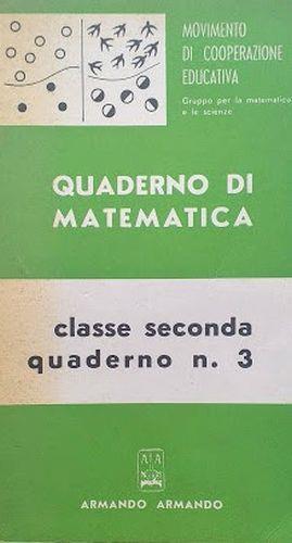 Quaderno di matematica. Classe seconda quaderno n. 3 - copertina