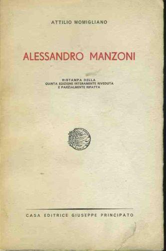 Alessandro Manzoni - Attilio Momigliano - copertina