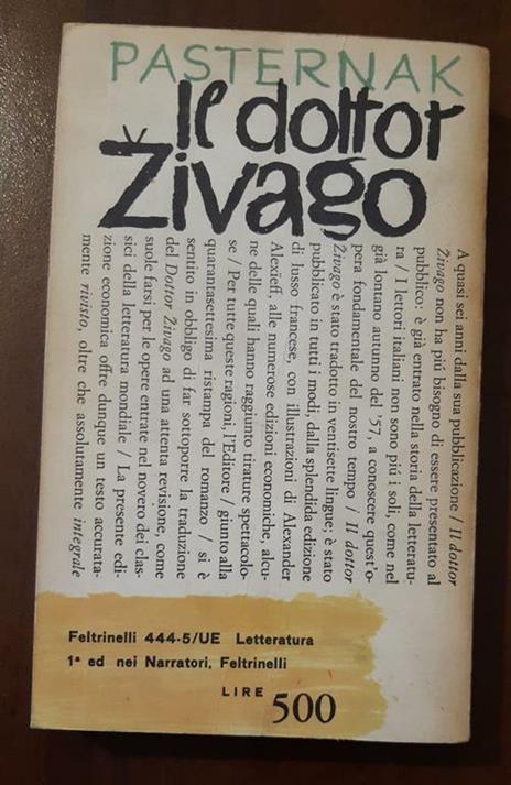 il dottor Zivago1963 - Boris Pasternak - 2