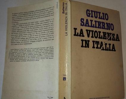 La violenza in Italia - Giulio Salierno - copertina