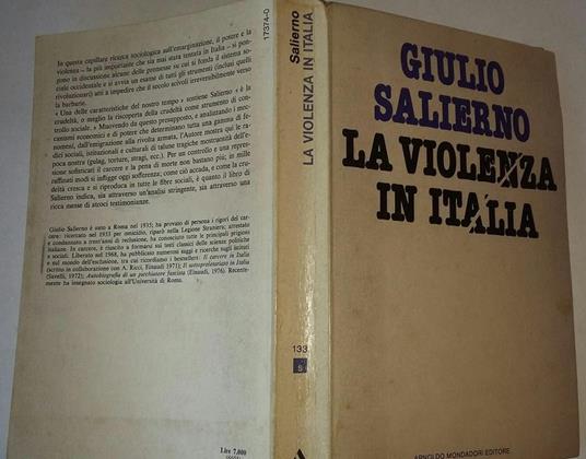 La violenza in Italia - Giulio Salierno - copertina