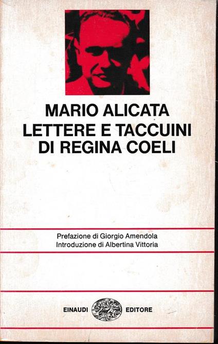 Lettere e taccuini de Regina Coeli - Mario Alicata - copertina