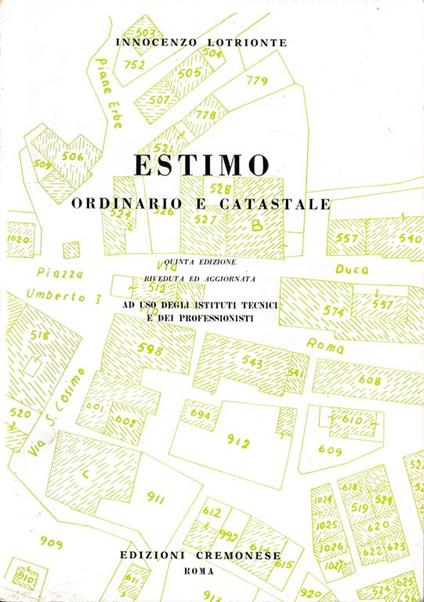 Estimo ordinario e catastale - copertina