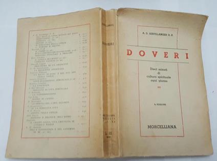 Doveri III - A. D. Sertillangeso P. - copertina