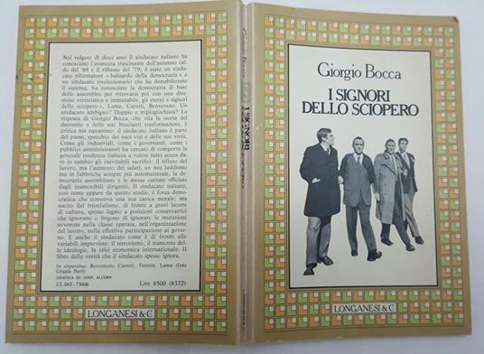 I signori dello sciopero - Giorgio Bocca - copertina