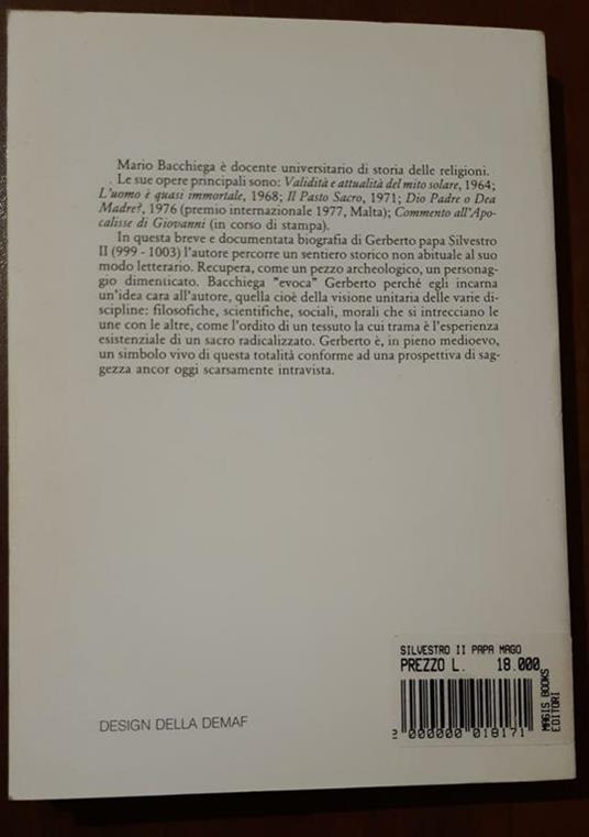 Silvestro II papa mago (999-1003) - Mario Bacchiega - 2