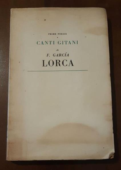 Canti Gitani e Prime poesie - Federico García Lorca - copertina