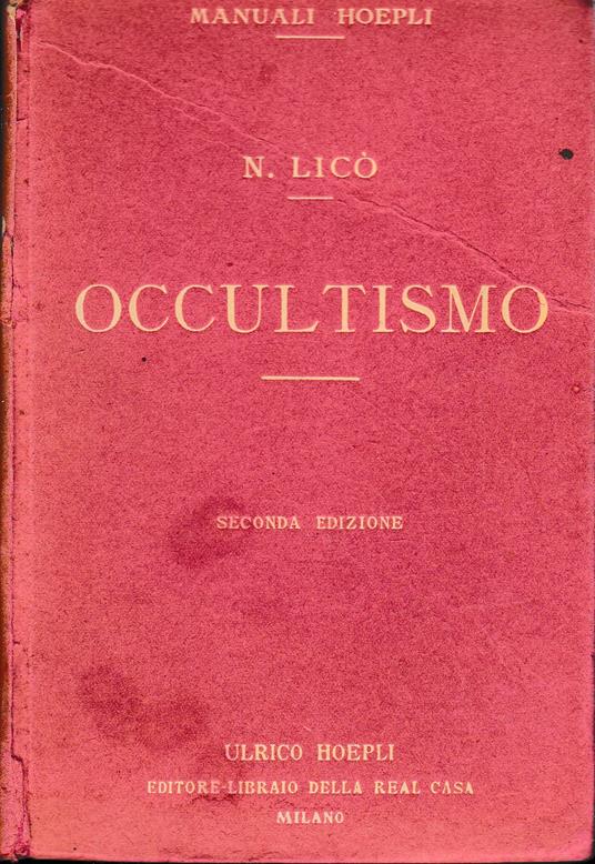 Occultismo - Nigro Licò - copertina