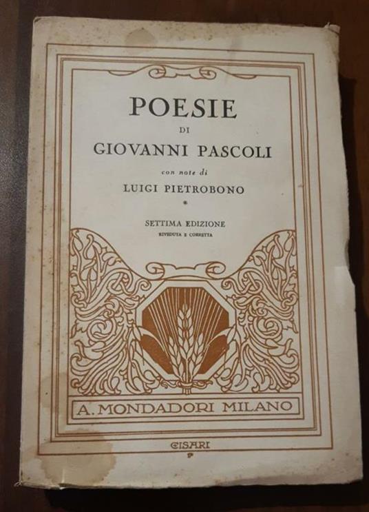 Poesie - Giovanni Pascoli - copertina