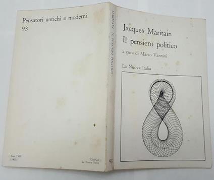 Il pensiero politico - Jacques Maritain - copertina