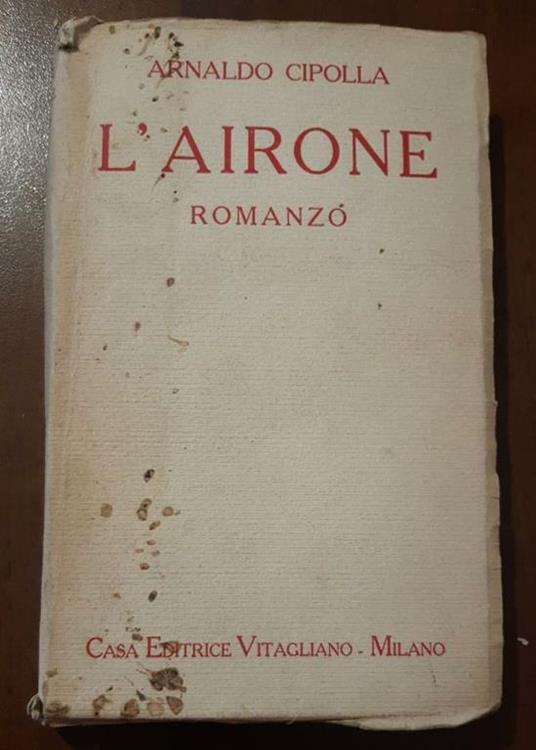 L' Airone - Arnaldo Cipolla - copertina