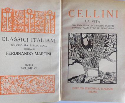 La vita - Benvenuto Cellini - copertina