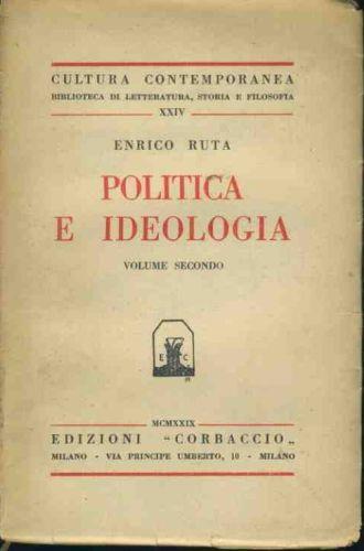 Politica e ideologia - Enrico Ruta - copertina