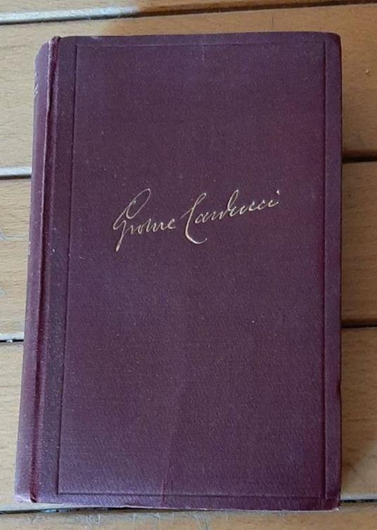 Rime Nuove - Giosuè Carducci - copertina