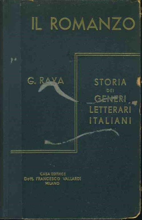 Il romanzo - Gino Raya - copertina