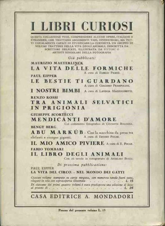 Il libro degli animali - Fabio Tombari - 2