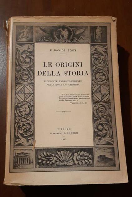 Le origini della Storia - copertina