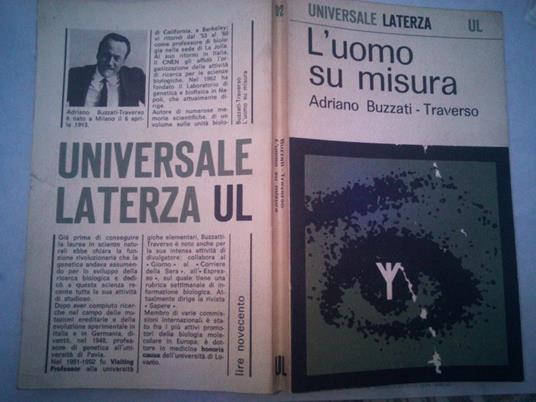 L' uomo su misura - Adriano Buzzati Traverso - copertina