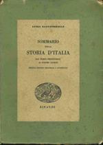 Sommario della storia d'Italia dai tempi preistorici ai nostri giorni