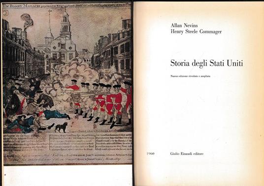 Storia degli Stati Uniti - Allan Nevins - copertina