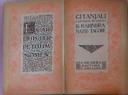 Gitanjali Offerta di canti - Rabindranath Tagore - copertina