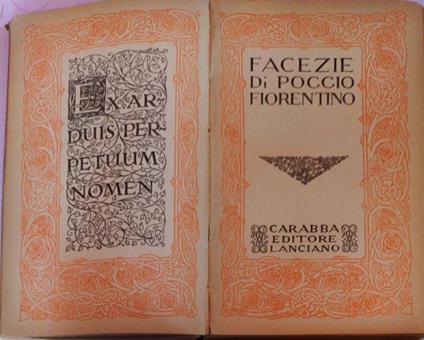 Facezie - Fiorentino Poggio - copertina