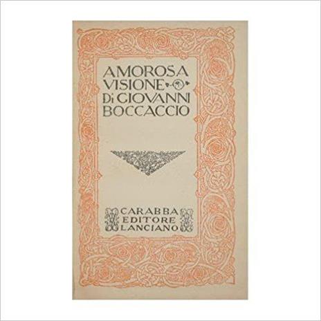 Amorosa visione - Giovanni Boccaccio - copertina