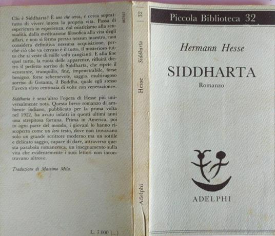 Siddharta - Hermann Hesse - copertina