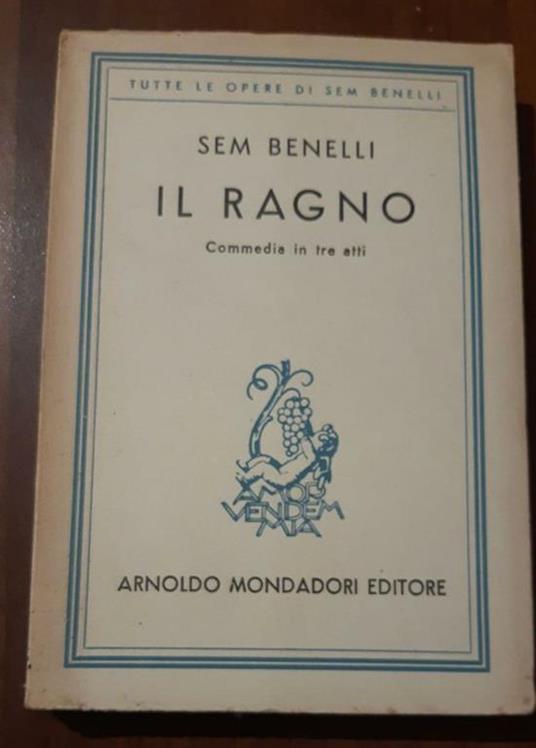 Il ragno - Sem Benelli - copertina
