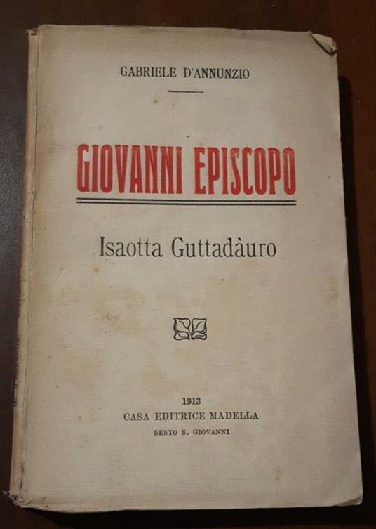 Giovanni Episcopo Isaotta Guttadauro - Gabriele D'Annunzio - copertina
