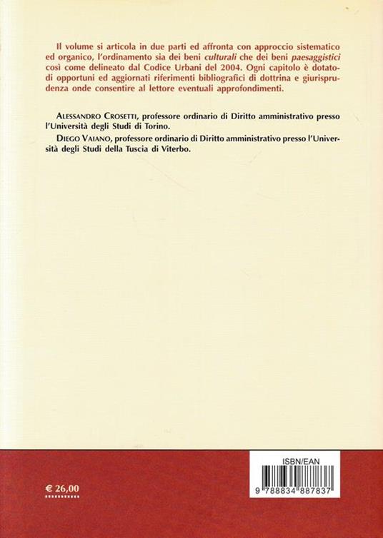 Beni culturali e paesaggistici - Alessandro Crosetti - 2